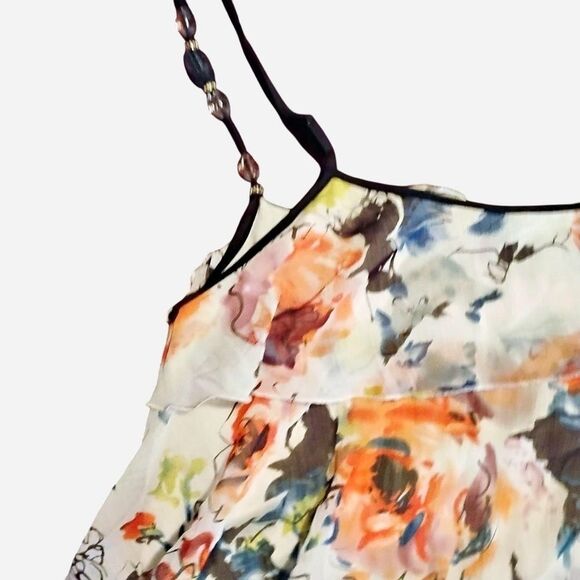 Lapis Vibrant Floral Layered Camisole - Picture 8 of 8